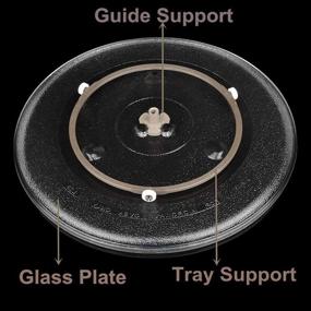 img 2 attached to 🔁 Premium Microwave Turntable Ring: Rotating Roller Support for Microwaves, Glass Plate Tray Wheel Ring - Large Size, Set of 2 Pieces