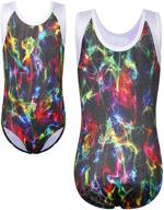 🤸 tfjh e gymnastics leotards for girls: sparkle in athletic one-piece activewear logo