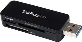 img 4 attached to 🔌 StarTech.com FCREADMICRO3 USB 3.0 Multimedia Memory Card Reader - Portable SDHC MicroSD Card Reader - External USB Flash Card Reader (Black)