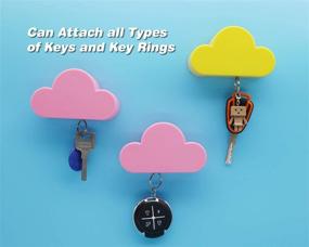 img 2 attached to 🔑 Meyerascal Pink Cloud Magnetic Key Holder: Creative Wall Ornament with Strong Magnetic Force for Multiple Keys, Easy Installation & Convenient Usage