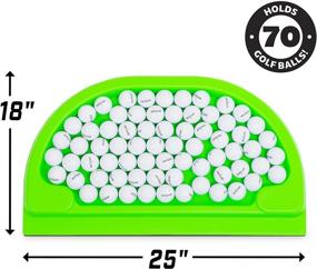 img 2 attached to All-Weather Golf Ball Tray by GoSports: A Must-Have Accessory for Home Practice, Compatible with All Hitting Mats