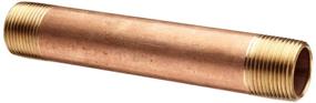 img 3 attached to 🔩 High-Quality Brass Fitting Nipple for Seamless Hydraulics, Pneumatics & Plumbing Applications