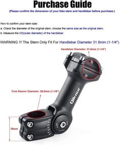 img 3 attached to 🚲 Adjustable 0-60 Degree Bike Stem: Enhance Performance for Road Bike, Mountain Bike, MTB, BMX (Fits 1.25"/31.8mm Handlebar)