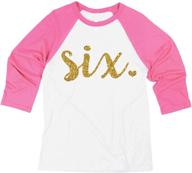 girl's 6th birthday outfit - bump and beyond designs sixth birthday shirt for six year old logo