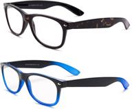 vintage reading glasses value pack: specs retro 80's style for nostalgic eyewear lovers! logo