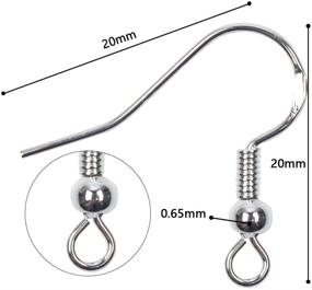 img 3 attached to Earring Hypoallergenic Sterling Jewelry Supplies