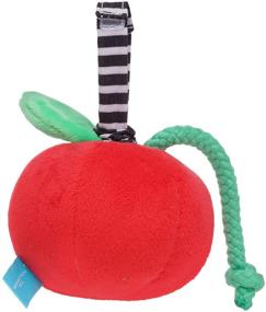 img 2 attached to Mini-Apple Farm Cherry Brahms Lullaby Pull Musical Toy with Crib or Baby Carrier Attachment by Manhattan Toy