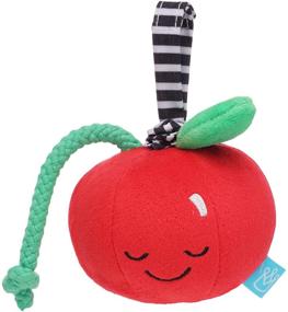 img 4 attached to Mini-Apple Farm Cherry Brahms Lullaby Pull Musical Toy with Crib or Baby Carrier Attachment by Manhattan Toy