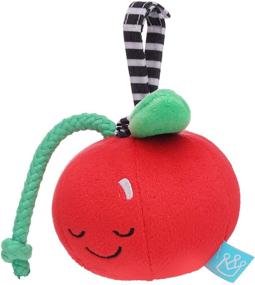 img 3 attached to Mini-Apple Farm Cherry Brahms Lullaby Pull Musical Toy with Crib or Baby Carrier Attachment by Manhattan Toy