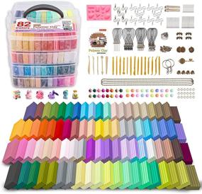 img 4 attached to Shuttle Art Polymer Clay Kit - 82 Colors 1.2 oz/Block Oven Bake Modeling Clay with 19 Sculpting Tools and 16 Accessories - Non-Stick, Non-Toxic, Perfect DIY Art and Craft Gift for Kids