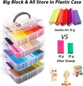 img 1 attached to Shuttle Art Polymer Clay Kit - 82 Colors 1.2 oz/Block Oven Bake Modeling Clay with 19 Sculpting Tools and 16 Accessories - Non-Stick, Non-Toxic, Perfect DIY Art and Craft Gift for Kids