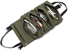 img 4 attached to 🛠️ Super Roll Tool Roll: The Ultimate Multi-Purpose Tool Organizer for Car Camping Gear, Wrenches, and First Aid Kit Storage