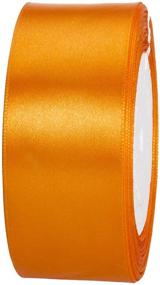 img 2 attached to 🎀 ATRBB 25 Yards 1-1/2 inch Wide Satin Ribbon in Vibrant Orange Shade for Elegant Wedding Decor, Handmade Bows, and Exquisite Gift Wrapping