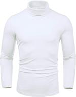 👕 lecgee men's slim fit thermal turtleneck t-shirt - long sleeve casual pullover shirt for optimal style logo