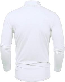 img 2 attached to 👕 LecGee Men's Slim Fit Thermal Turtleneck T-Shirt - Long Sleeve Casual Pullover Shirt for Optimal Style