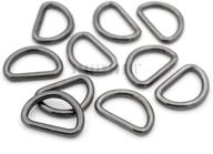 🔗 craftmemore 1/2 дюйма маленькие сварные кольца d-ring из металла: идеальны для застежек-молний, фиксаторов, создания кошельков и ручной работы - 50 штук (ганметалл) логотип