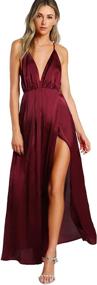 img 4 attached to SheIn Womens Backless Evening Medium Women's Clothing and Dresses