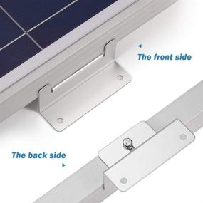 img 3 attached to 🌞 BougeRV 8 Units Solar Panel Mounting Bracket Set - Optimized for RV, Roof, Boat, Off Grid - Z-Bracket Style for Secure Solar Panel Installation (2 Sets of 8 Units)