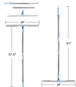 img 1 attached to Silicone Floor Squeegee，Long Handle Squeegees