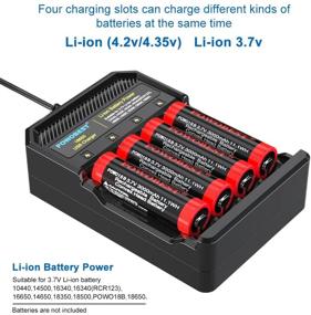 img 3 attached to POWOBEST USB 18650 Battery Charger Compatibility: Li-ion, IMR, INR, 14500-18650, RCR123A, 18490, 16340, 17670 - POWO18B Charger