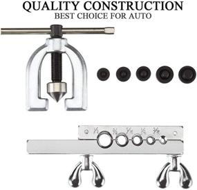 img 3 attached to 🔧 Auto Double Flaring Tool Kit: Effortlessly Create 45 Degree Flares for Copper, Aluminum, and Brass Tubing!