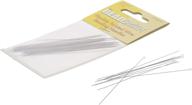 🧵 50-pack beadsmith twisted wire needles: easy-to-thread medium flexible beading needle with large round eye, collapsible eye for thread holding - ideal for pearl knotting and silk cord projects logo