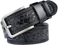 👔 caranfier men's classic leather dress belt - essential men's accessory logo