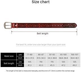 img 3 attached to 👔 CARANFIER Men's Classic Leather Dress Belt - Essential Men's Accessory