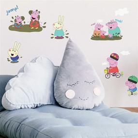 img 1 attached to 🐷 Peppa The Pig Peel and Stick Wall Decals - RoomMates RMK3183SCS