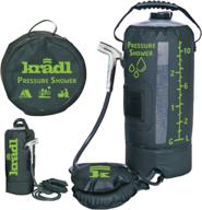 🚿 experience ultimate convenience with kradl - portable camping shower: 2.9 gallon solar shower bag, foot pump & sprayer for an unforgettable adventure! logo