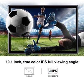 img 1 attached to 📱 High-Performance 2-in-1 Tablet: Android 9.0, 10-Inch Display, Keyboard, 128GB Storage, 4GB RAM, Dual 4G, WiFi, GPS, Long Battery Life, 8MP Camera – Google GMS Certified (Blue)