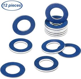 img 4 attached to 🔧 Set of 12 Oil Drain Plug Gasket Crush Washer Seals (Part 90430-12031) for Toyota Prius, Tundra, Sienna, Highlander, Lexus Avalon, Camry, Corolla, Tacoma, 4Runner, and RAV4