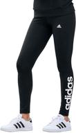 adidas womens linear leggings black logo