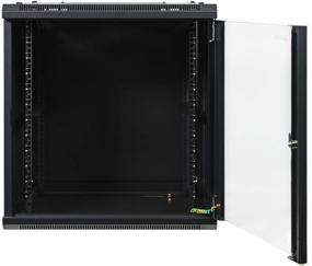 img 3 attached to Aeons 12U Signature Wall Mount 19-inch IT Network Cabinet Enclosure Server Rack with 22-inch Depth and Glass Door