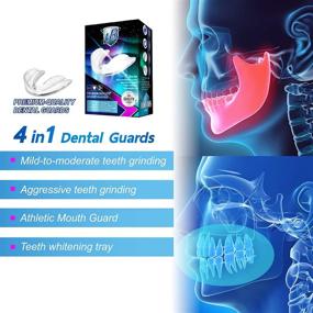img 2 attached to 🦷 LORIOUS Mouthguard: Premium Set of 6 BPA Free Moldable Mouthguards for Teeth Grinding, Bruxism, Sports, Whitening Tray - One Size Fits All
