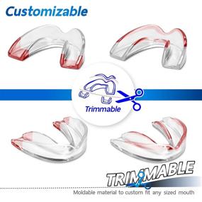 img 3 attached to 🦷 LORIOUS Mouthguard: Premium Set of 6 BPA Free Moldable Mouthguards for Teeth Grinding, Bruxism, Sports, Whitening Tray - One Size Fits All