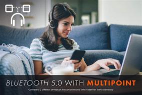 img 3 attached to 🎧 Sound Blaster JAM V2: Наушники наушников Lightweight Bluetooth 5.0 Wireless с USB-C, aptX Low Latency & HD, Multipoint Connectivity, Voice Detection, Noise Reduction & 22 Hours Battery Life
