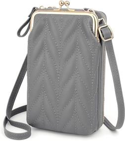 img 4 attached to UTO Crossbody Leather Portable Adjustale Women's Handbags & Wallets and Wallets