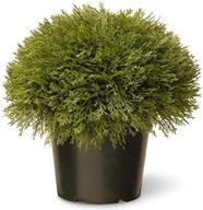 🌿 15 inch national tree company artificial juniper bush with pot base logo