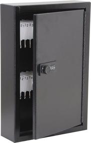 img 4 attached to 🔑 AdirOffice Steel Key Cabinet - Heavy Duty Key Safe - Combination Lock Box | Holds 40 Keys (Black)