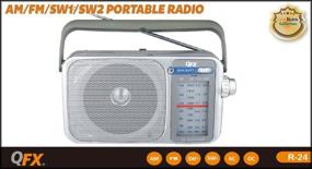 img 1 attached to 📻 Усовершенствованное портативное радио QFX R-24 с AM/FM/SW1-SW2 частотами.