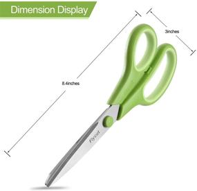 img 3 attached to ✂️ Flycut Comfort Grip Scissors: 8 Inch Multipurpose 3-Pack | Heavy Duty Stainless Steel Blades for Precise Cutting of Paper, Cardboard, Fabric, Craft Sewing | Suitable for Office, School, and Home Use