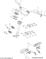 кронштейн polaris для защиты рук protaper из бильетированного алюминия логотип