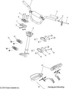 img 1 attached to Кронштейн Polaris для защиты рук ProTaper из бильетированного алюминия