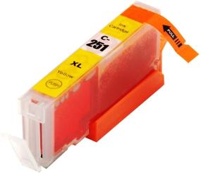 img 1 attached to 🖨️ INK4WORK Compatible Yellow Ink Cartridge Replacement for Canon CLI-251XL CLI-251 XL (4-Pack) - Perfect for PIXMA MX722 MX922 iP7220 iP8720 iX6820 MG5420 MG5422 MG5520 MG5522 MG5620