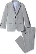 👔 isaac mizrahi slim fit textured 3-piece suit for boys logo