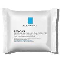 🧼 la roche-posay effaclar oil-free cleansing face wipes: reducing oil, pore-clogging impurities, & refining skin texture logo