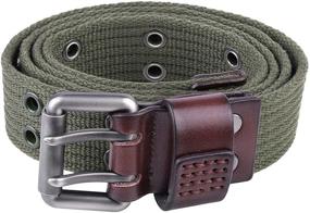 img 3 attached to 🌙 Durable Men's Accessories: Moonsix's Double Grommet Canvas Collection