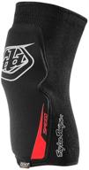 🏍️ black troy lee designs speed knee guard - adult bmx body armor logo