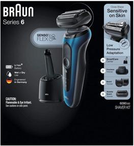 img 3 attached to Braun Series 6 6090cc Electric Men's Razor with SmartCare Center, Beard and Stubble Trimmer - Enhanced SEO